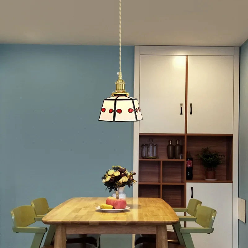Sully - Coloured Glass Hanging Pendant Ceiling Light