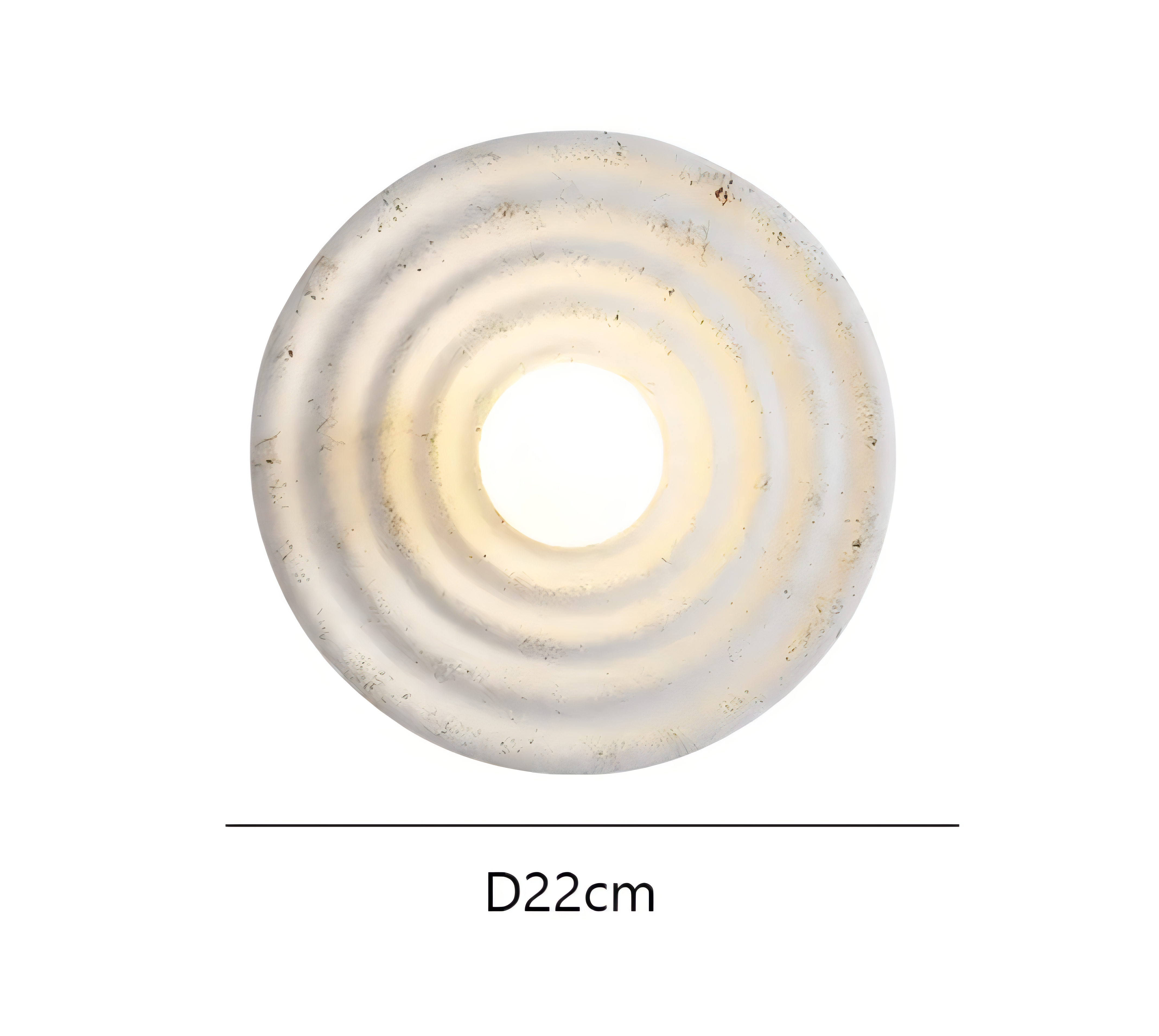 Hamidah - White Wabi-Sabi Round Retro Wall Light