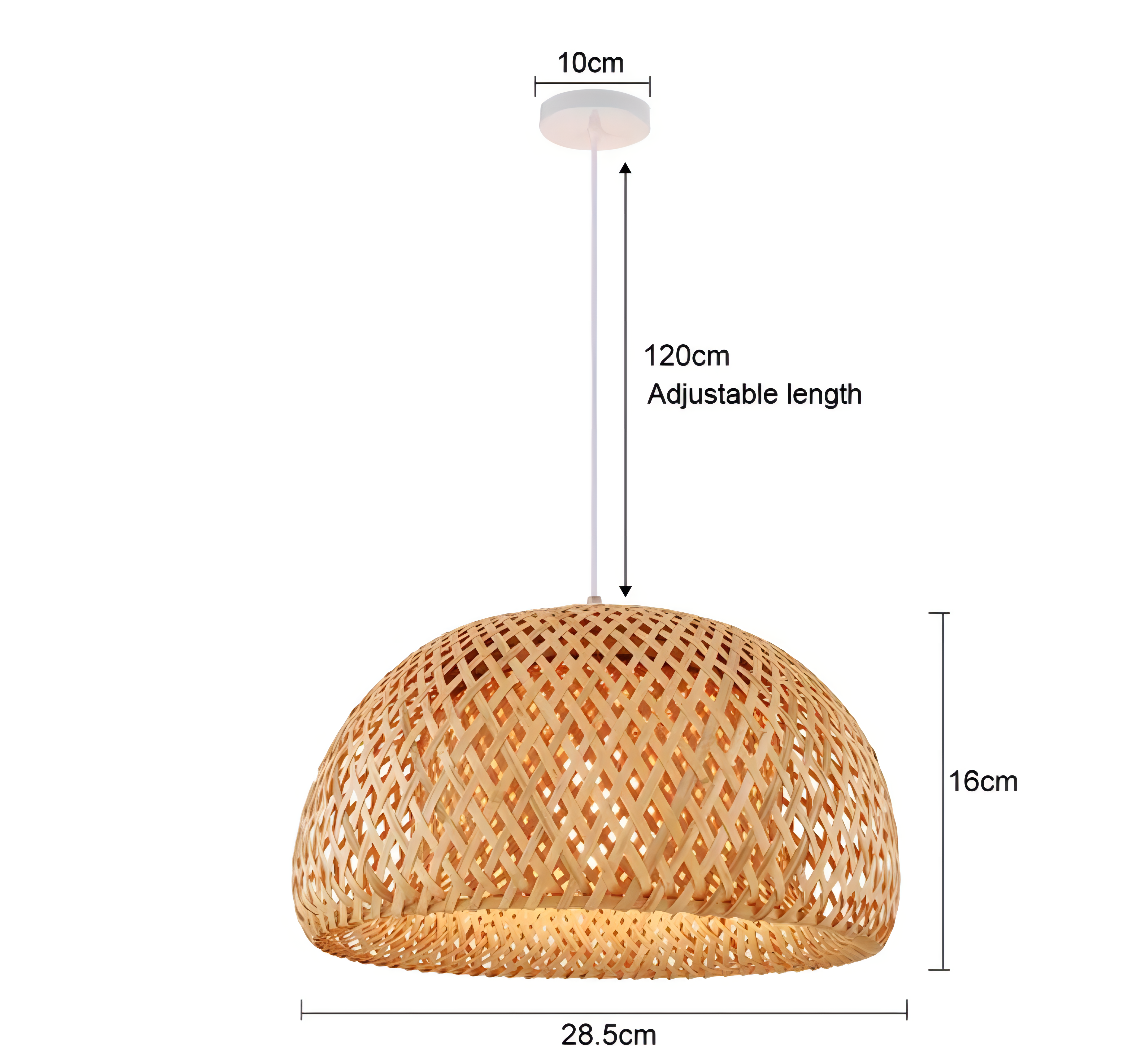 STATUO - HAND WOVEN BAMBOO HANGING LIGHT
