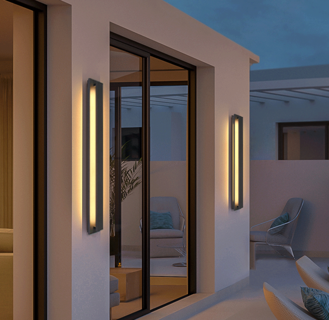 Clausen - LED Dimmable Outdoor Black Waterproof Wall Light