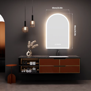 Myriam - Arch Shaped Illuminated Bathroom Vanity Mirror