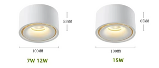 Vasiliev - Anti-Glare Surface Mounted LED Ceiling Downlight Dimmable Spotlight