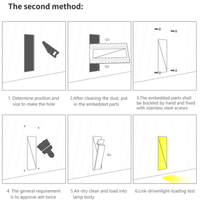 ETHELINDA - Recessed LED Frameless Downlight Step Wall Light