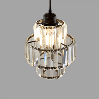 Fernanda - Round Tiered Glass Crystal Ceiling Pendant Light