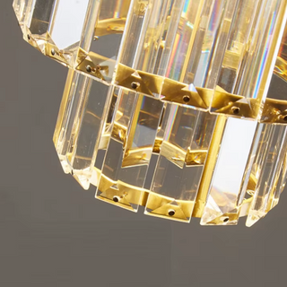 Fernanda - Round Tiered Glass Crystal Ceiling Pendant Light