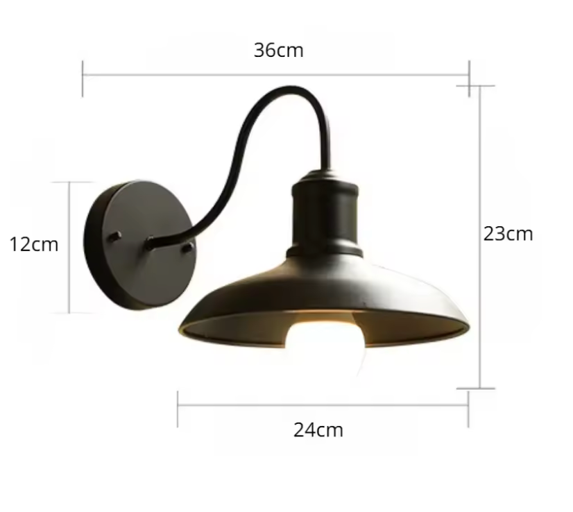Hargun - American Retro Industrial Outdoor Wall Light