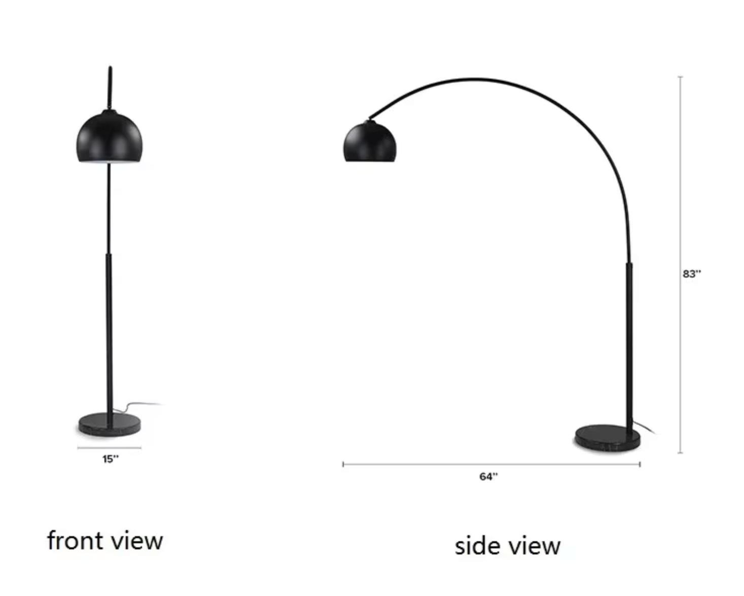 Milo - Modern Adjustable Curved Floor Lamp