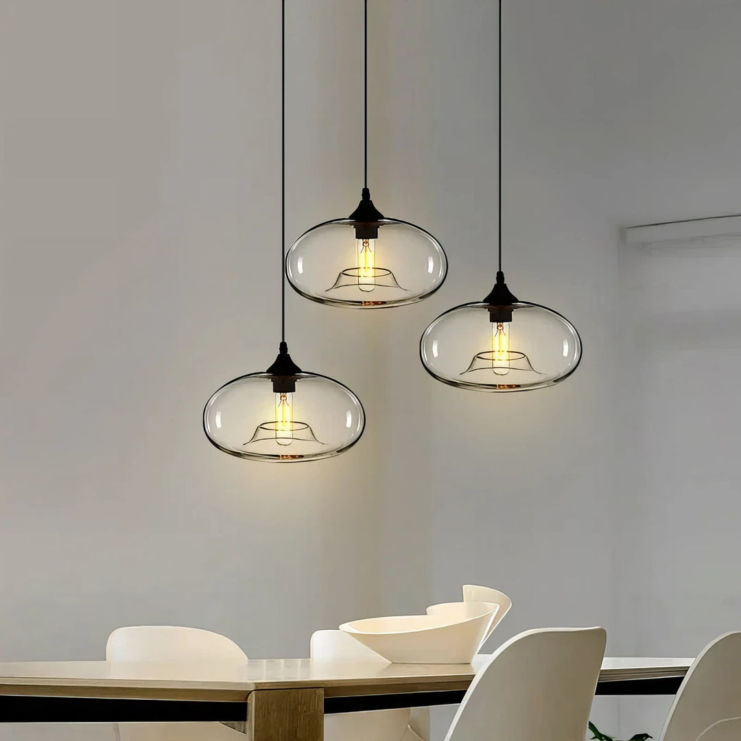 Kelly - Transparent Glass Pendant Ceiling Light