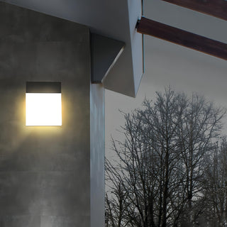 Rex - Modern Outdoor Square LED Light Box Wall Light