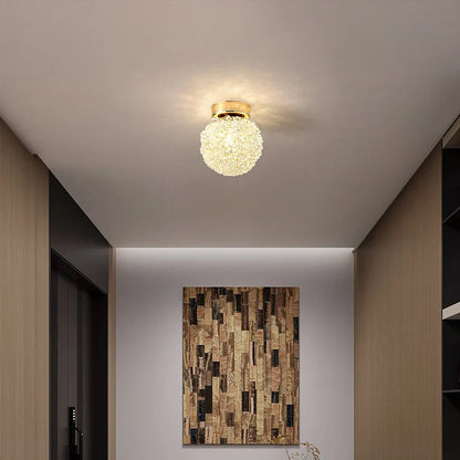 Hannah - Modern Gold Crystal Ball Pendant Ceiling Light