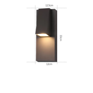 Wallis - Black Modern Outdoor Downlight Wall Light