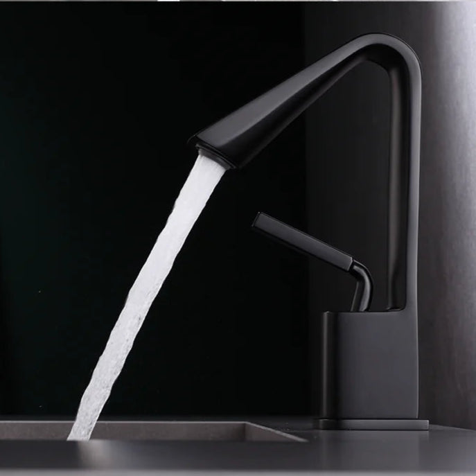 Ken - Modern Angular Spout Single Handle Bathroom Tap
