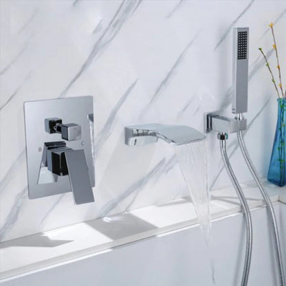 Samuels - Modern Waterfall Bathtub Tap Set with Shower