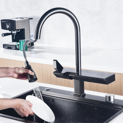 Lucas - Smart Digital Display Pull Out Sprayer Kitchen Tap