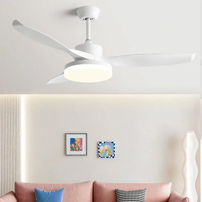 Johana - Modern 3-Blade Ceiling Fan with Integrated Round LED Light
