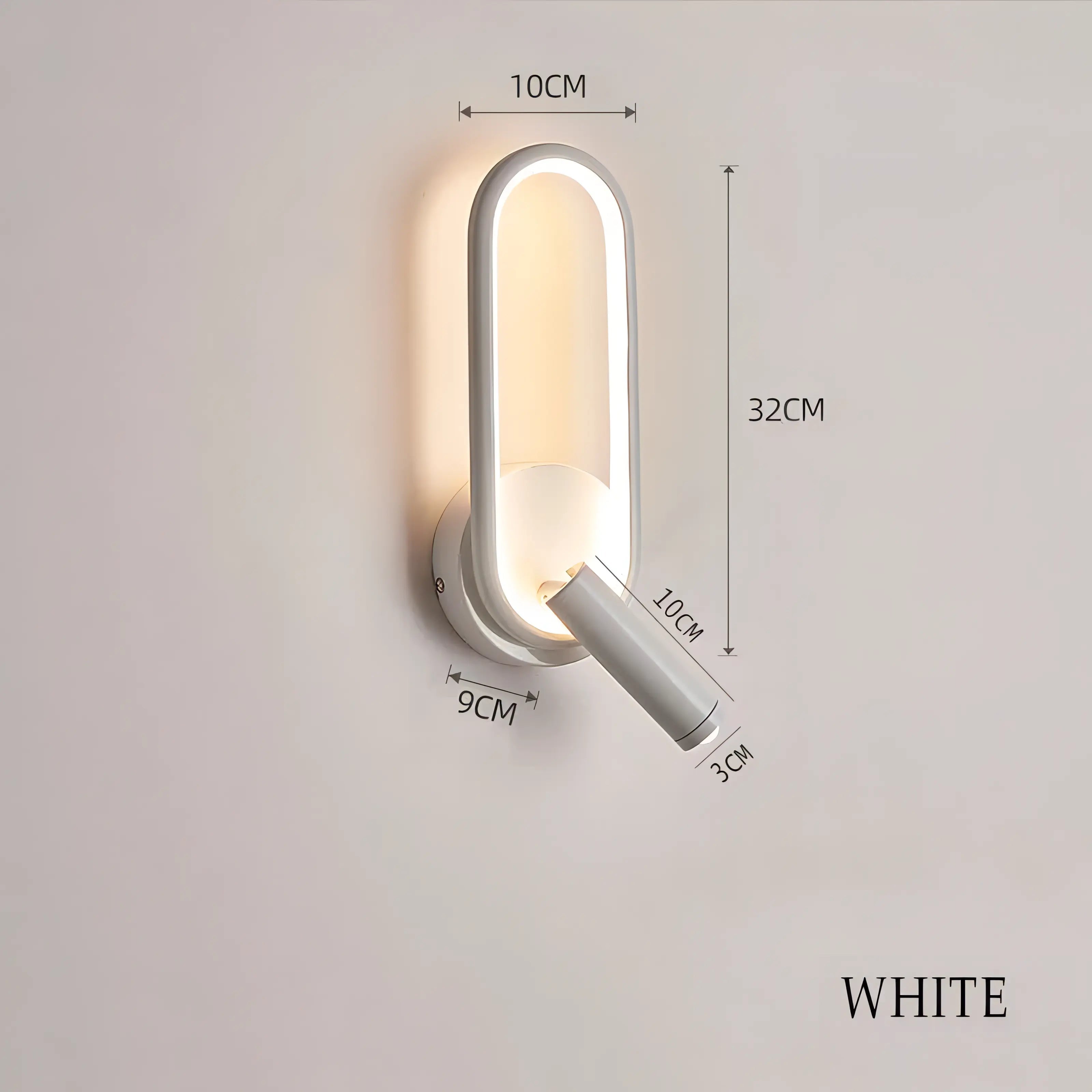 Aniyah - Modern Adjustable Ring LED Wall Reading Light