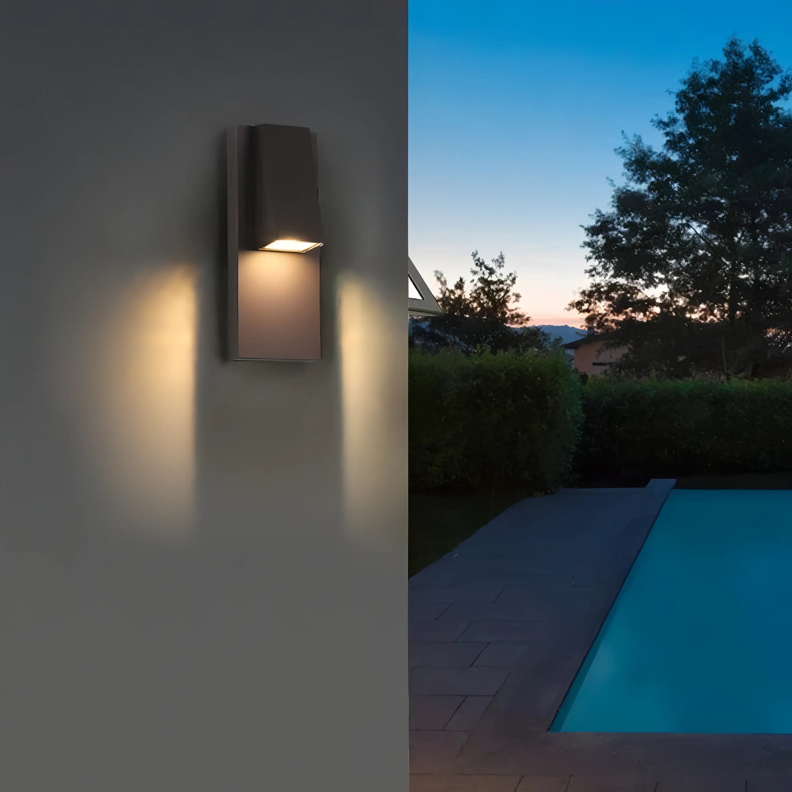 Wallis - Black Modern Outdoor Downlight Wall Light