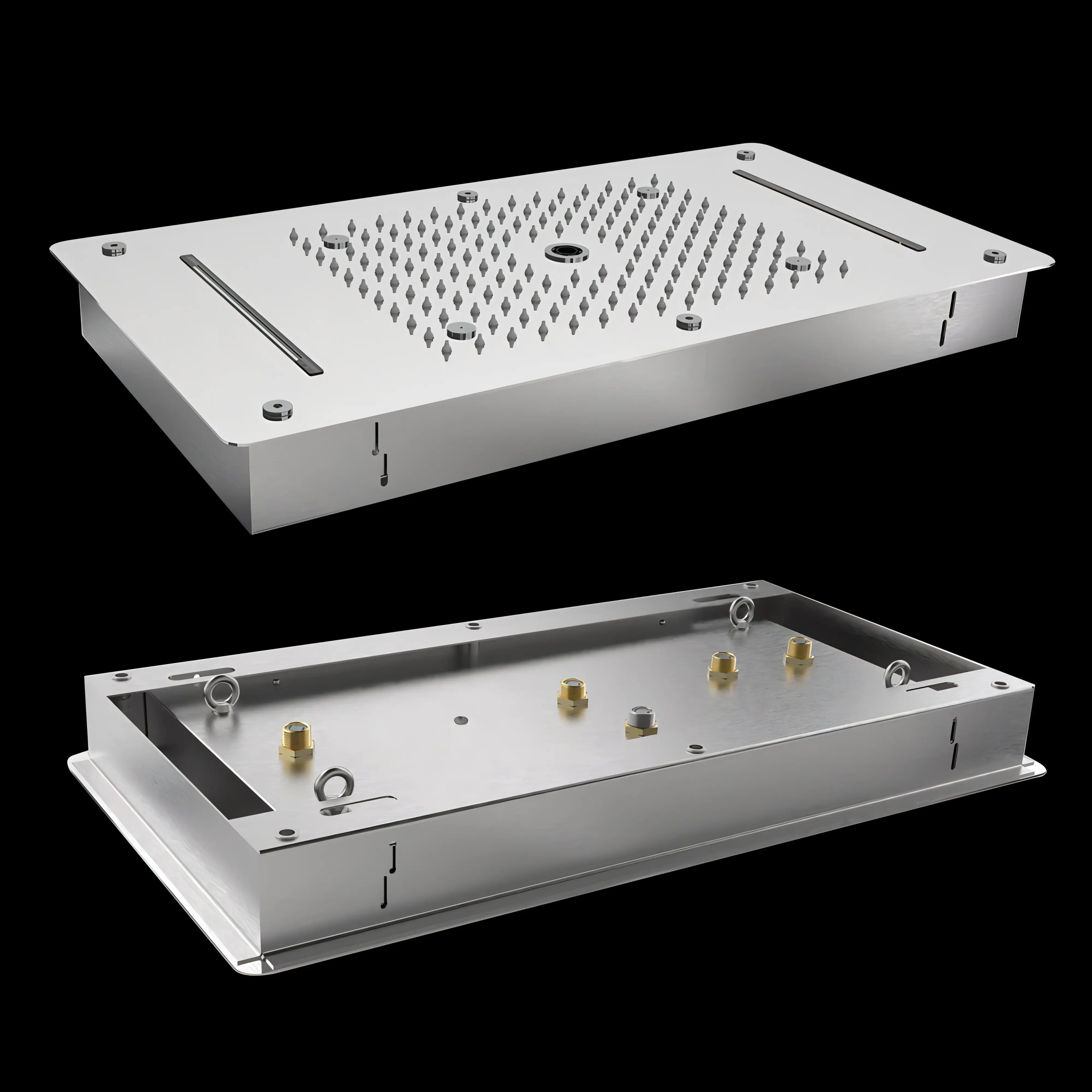 Brooks - Thermostatic Complete Shower System Set with Rough-in-Valve Large flow LED