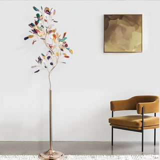 Idris - Colourful Glass Petal Flower Floor & Table Light