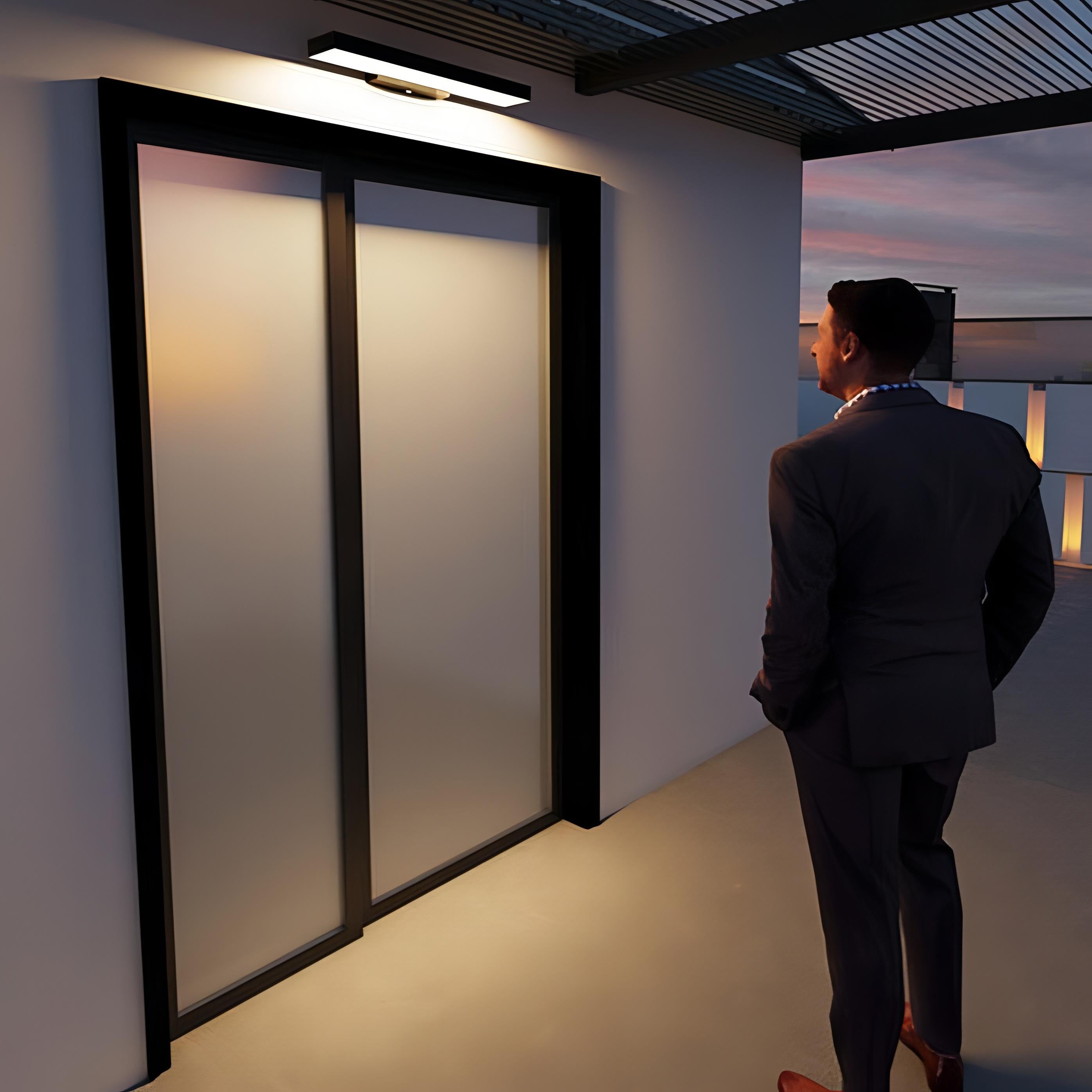 Solstice - Motion Sensor Outdoor Garage Wall Light Bar