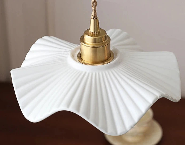 Fumi - Vintage Ceramic Hanging Pendant Ceiling Light