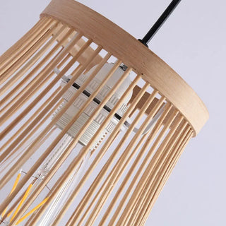 Rayna - Modern Scandinavian Woven Bamboo Hanging Round Rattan Ceiling Light