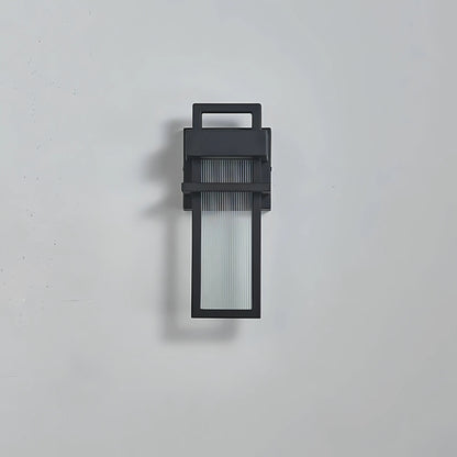 Maribel - Black Caged Glass Outdoor Wall Light