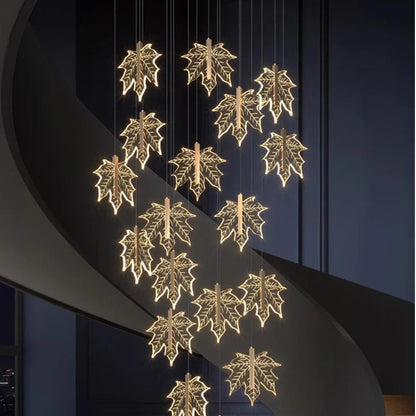 Cici - Modern Leaf Pendant Chandelier