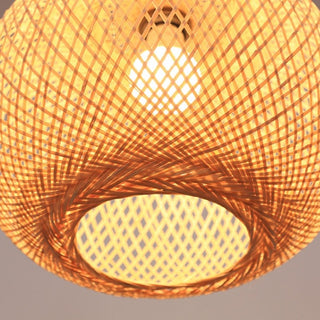 Adrienn - Handwoven Bamboo Hanging Ceiling Light