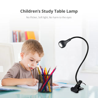 Burkholder - 5V USB Table Clip Holder Flexible Reading Desk Light