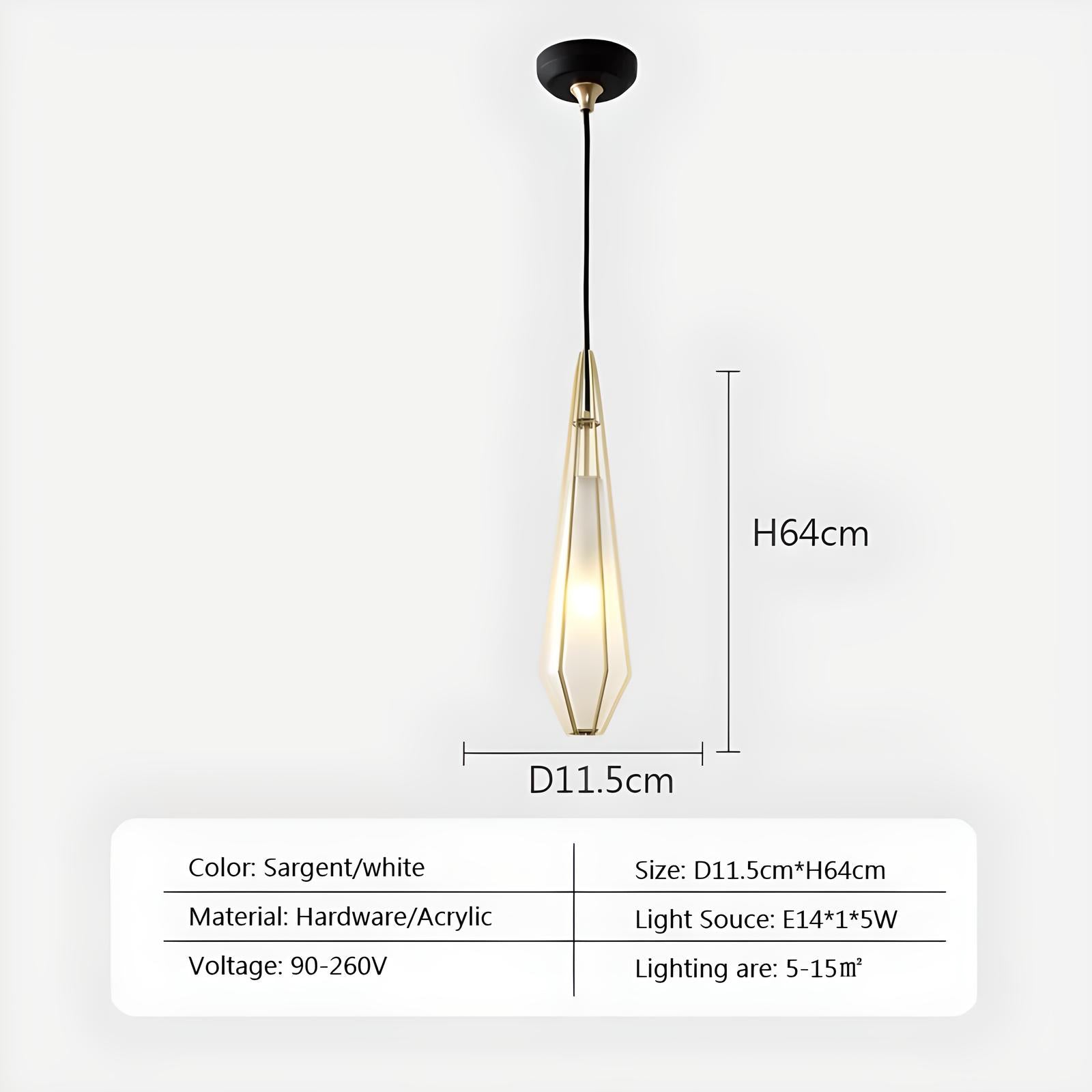 Georgina - Retro Caged Coloured Glass Pendant Ceiling Light