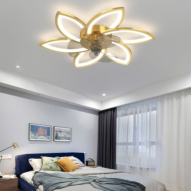 Ivo - Modern Flower Ceiling Fan Light 3 Blade