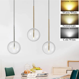 Phoenix - Modern Transparent Glass Ball Hanging Pendant Ceiling Light