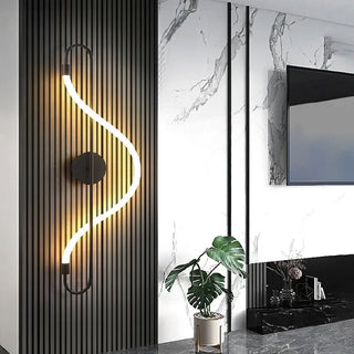 Alois - Modern Long Hose LED Curved Bar Wall Light