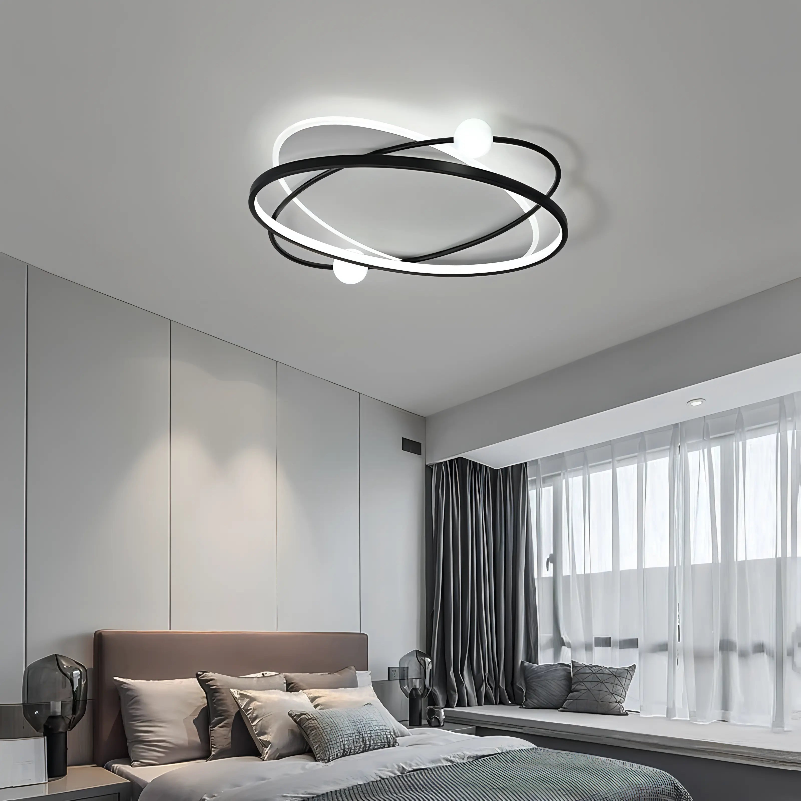 Toledo - Modern Thin Crossed Round Ceiling Light