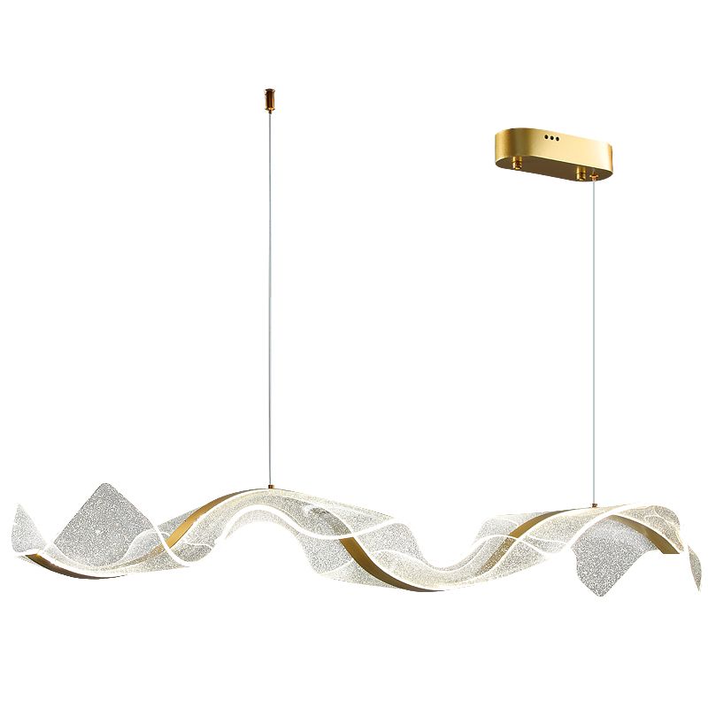 Gertrud - Modern LED Wave Gold Ceiling Light Chandelier