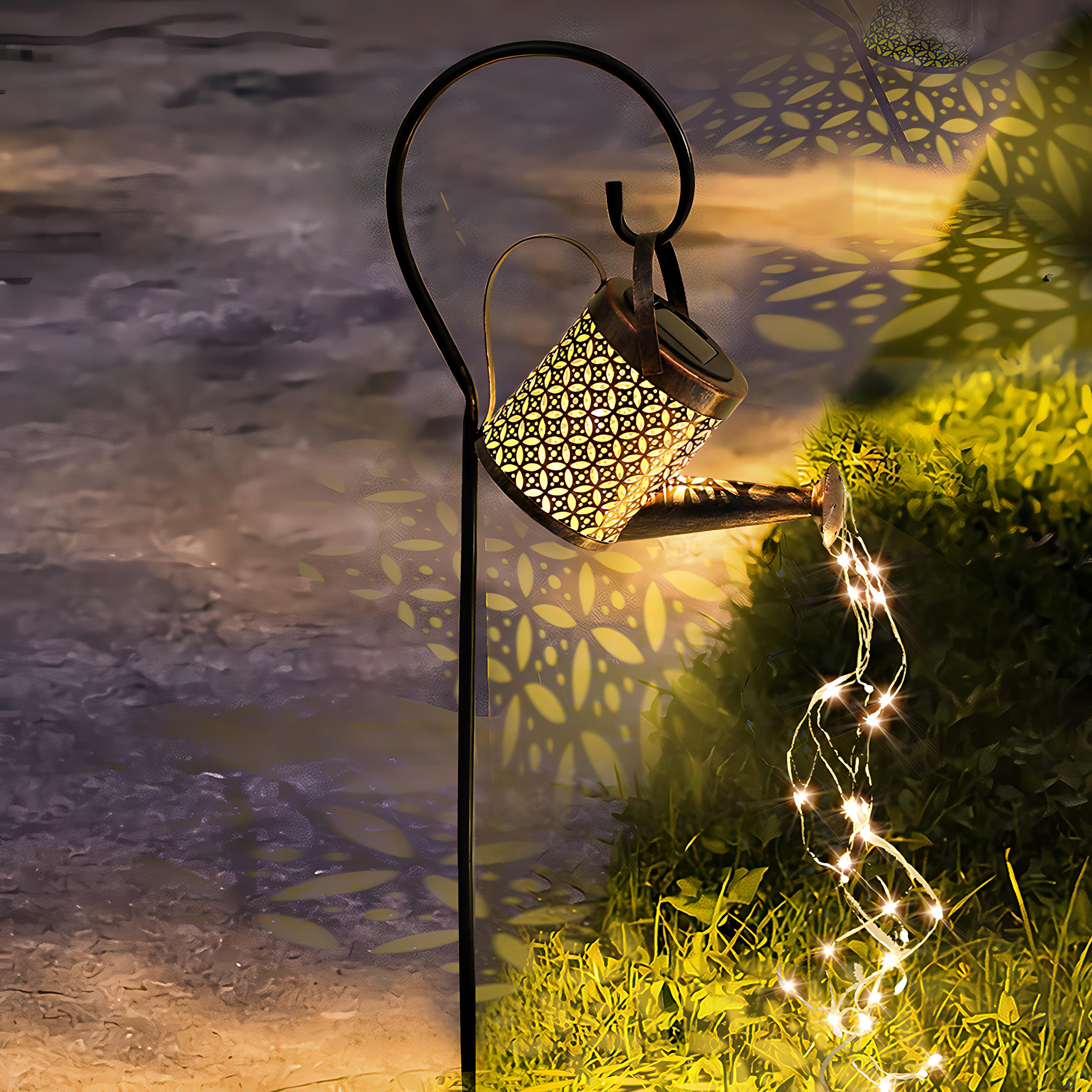 Brielle - Solar Watering Can Outdoor Floor Light
