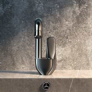 Moriah - Elegant 360 Degree Rotary Upturn Lift Curved Spout Single-Handle Tap