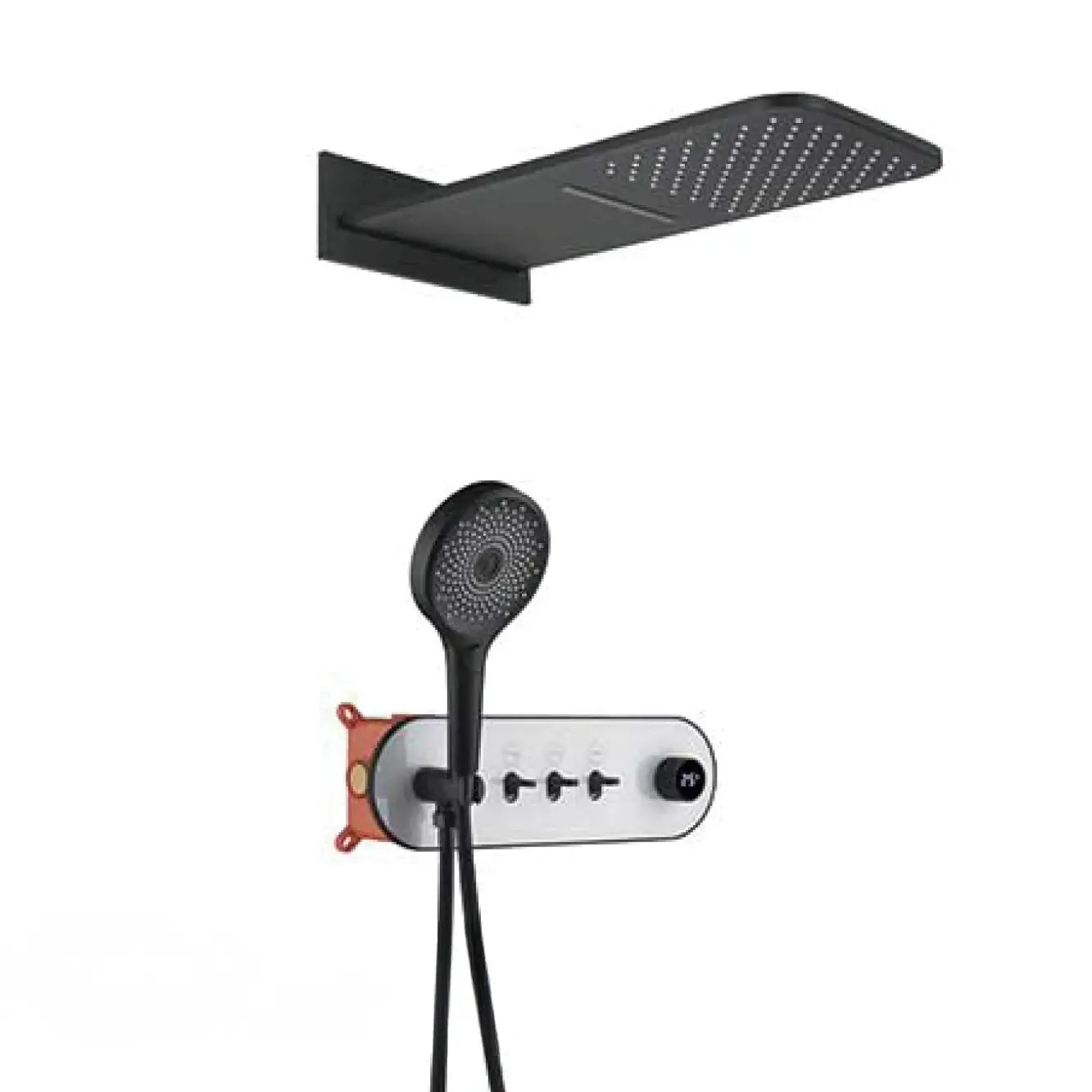 Dean - Modern LED Smart Display Wall Mounted Shower Set Multi Function