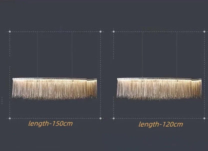 Kramer - Modern Long Tassel Hanging Ceiling Chandelier