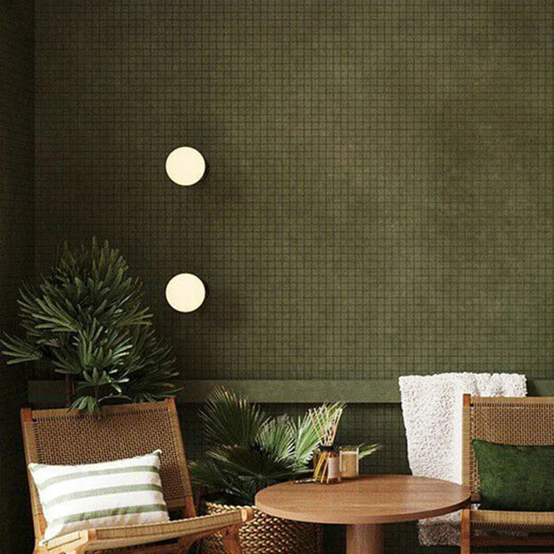 Serafino - Minimalistic Circular Glass Gold White Milk Shade Wall Light