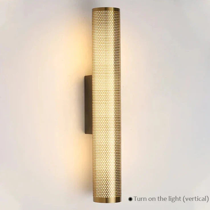 Gaetana - Modern Luxury Gold Metal Multi Hole Beam Wall Light
