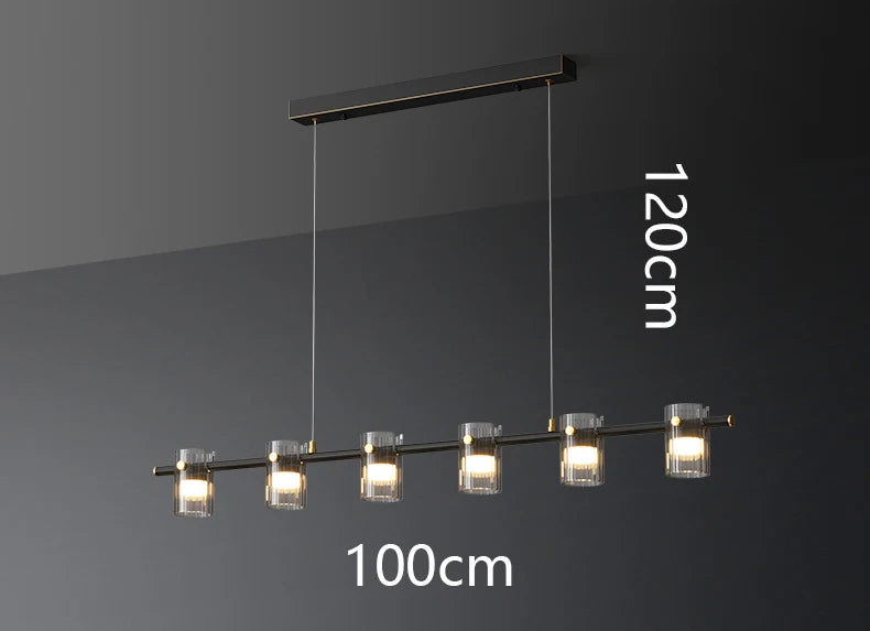 Phitrite - Modern Long Bar Hanging Multi Light Chandelier