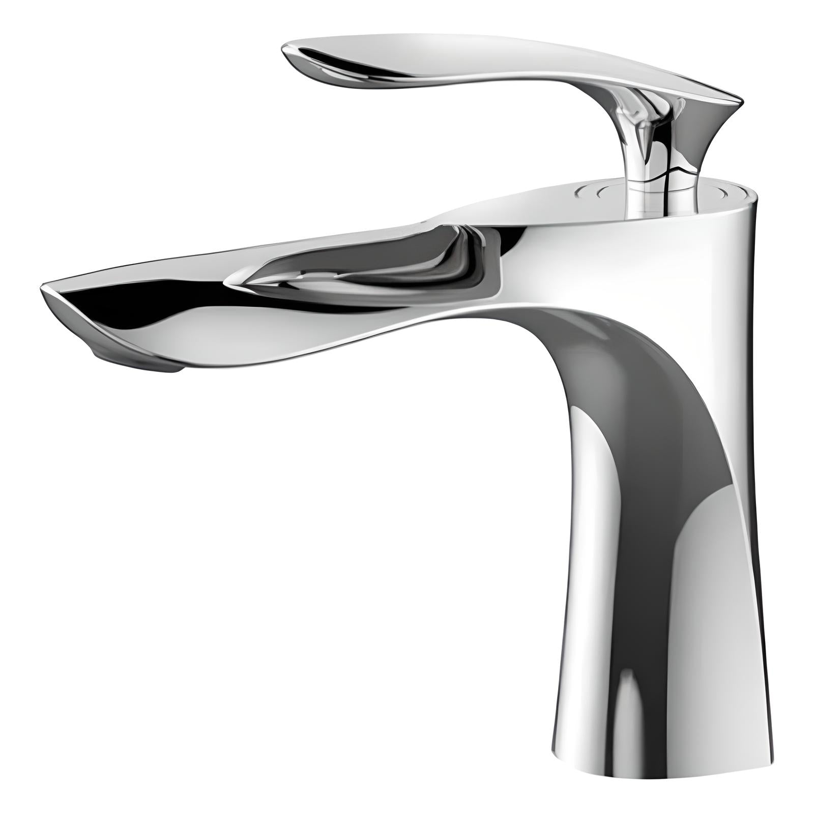 Wylie - Modern Brass Single Lever Deck Mounted Basin Mixer Tap