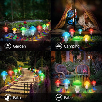 Eara - Solar Mushroom Multicolour Garden Light