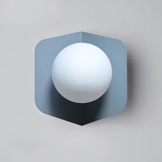 Silvana - Modern Nordic Coloured Body Milk White Shade LED Wall Light