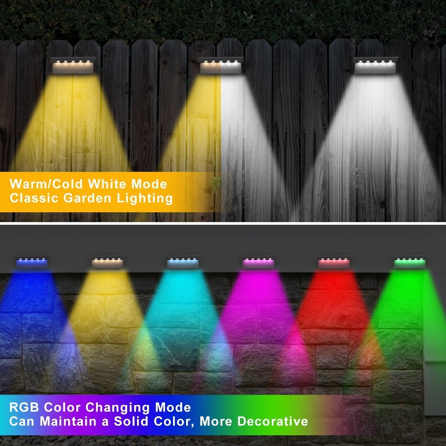 Gadar - LED Solar Light RGB Colour Changing Outdoor Light