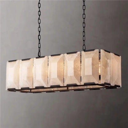 Naitis - Retro Vintage Marble Shade Ceiling Light Chandelier