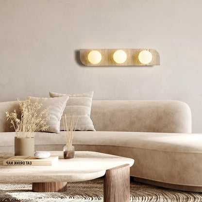 Choi - Retro Natural Stone Wall Light