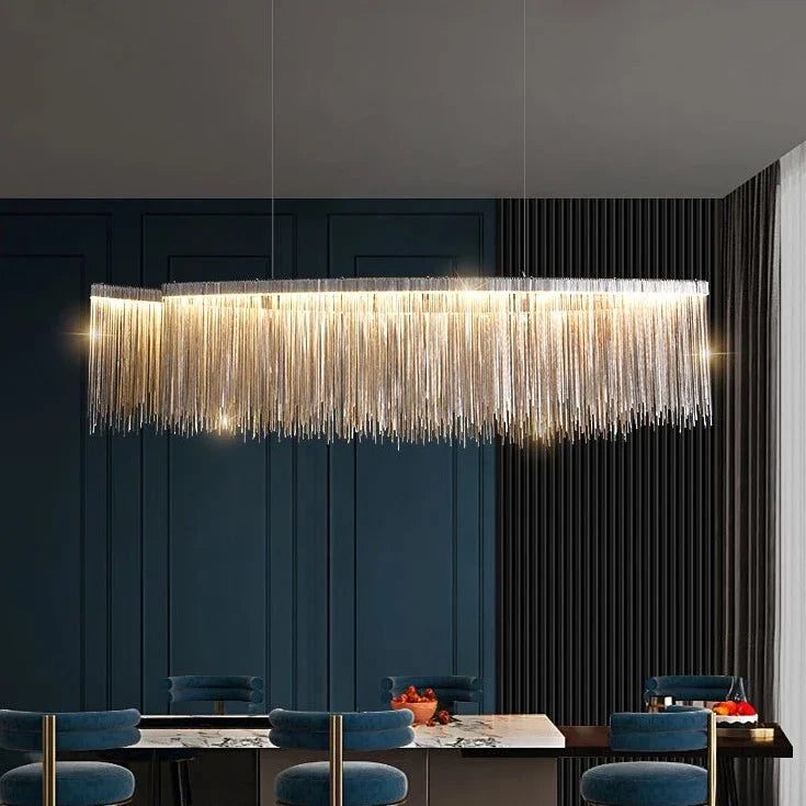 Kramer - Modern Long Tassel Hanging Ceiling Chandelier